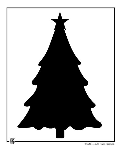Printable Christmas Tree Silhouette